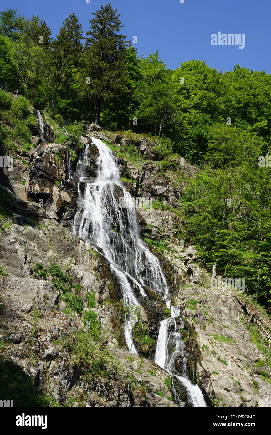 Wasserfall Todtnauer, Todtnauberger Wasserfall, Hangloch-Wasserfall, Suedschwarzwald, Hochschwarzwald, Baden-Wuerttemberg, Deutschland, Europa Foto de stock