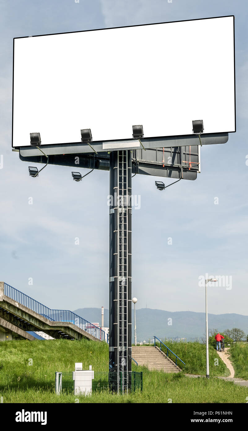 Las grandes vallas publicitarias en blanco - maqueta Fotografía de stock -  Alamy