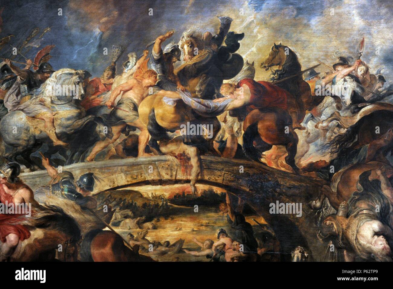 Peter Paul Rubens (1577-1640). El pintor flamenco. Batalla de las amazonas,  1616-1618. Alte Pinakothek. Munich. Alemania Fotografía de stock - Alamy
