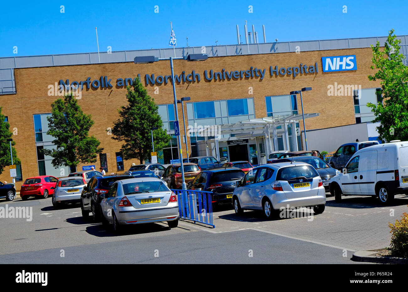 Norfolk and Norwich University Hospital, NHS, servicio nacional de salud, Inglaterra Foto de stock