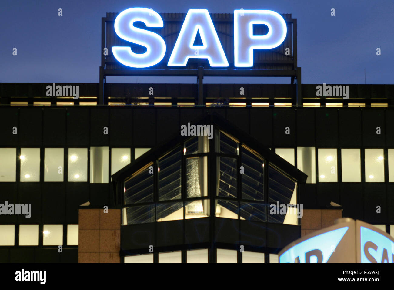 La sede de SAP AG en Walldorf, Alemania Foto de stock