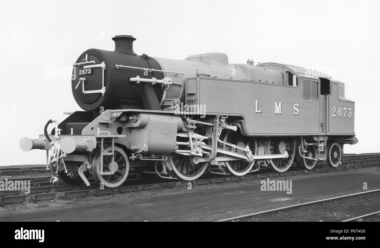 LMS 4P Class 2-6-4T locomotora. No.2673. c1945 Foto de stock