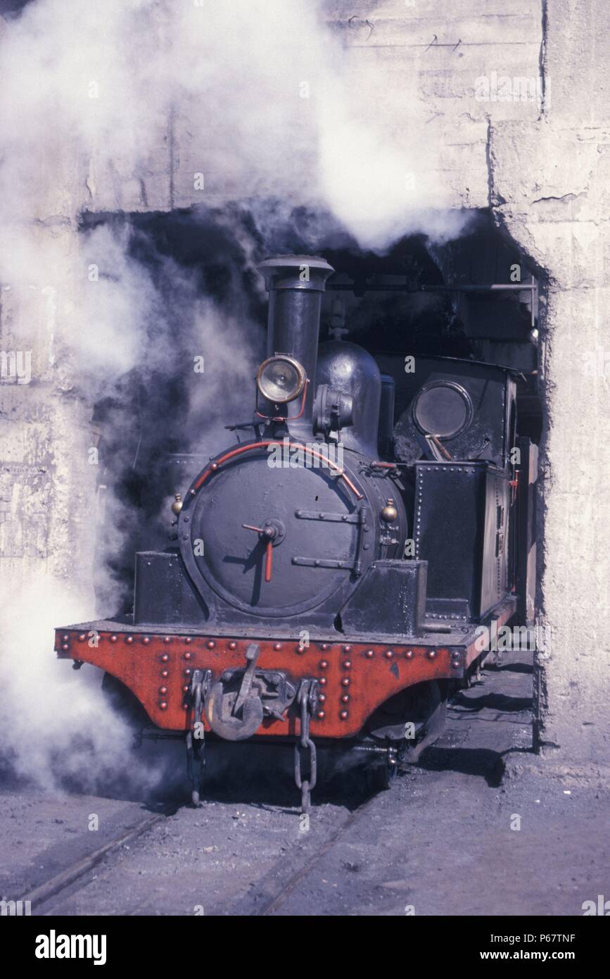 España sistema Colliey Sabero lució este magnífico manómetro medidor Sharp Stewart 0-6-0T 'El Esla" construido en los trabajos de la compañía en Great Bridgewater S Foto de stock