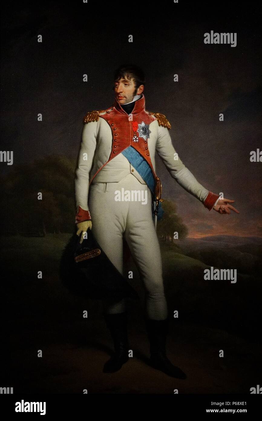 Retrato de Luis Napoleón I, Rey de los Países Bajos (1778-1846). Pintado por Charles Howard Hodges (1764-1831), pintor británico activo en los Países Bajos durante la ocupación francesa. Fecha 1809 Foto de stock