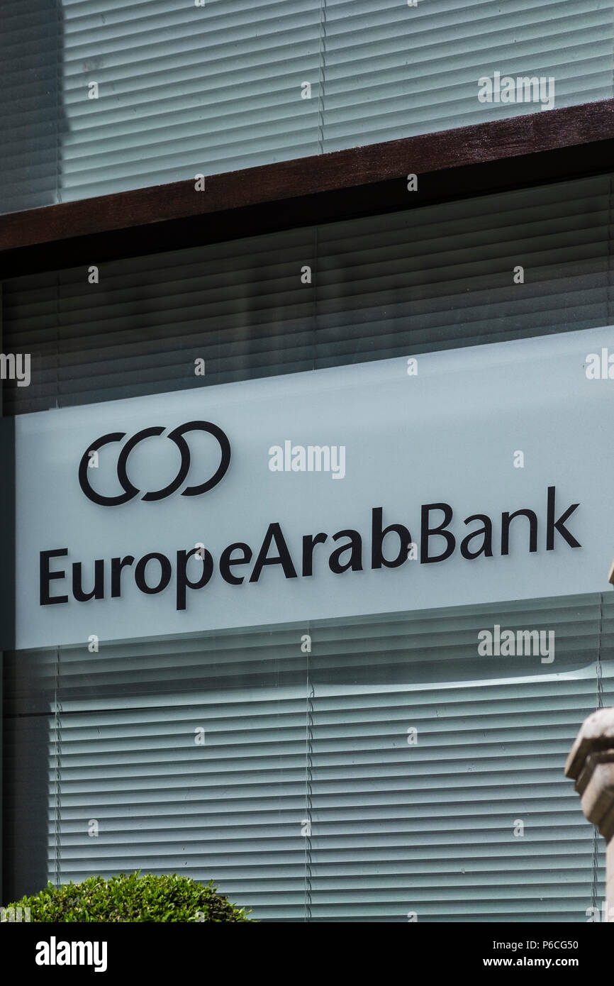 Europa Banco Árabe, 13-15 de Moorgate, Londres, Inglaterra, Reino Unido. Foto de stock
