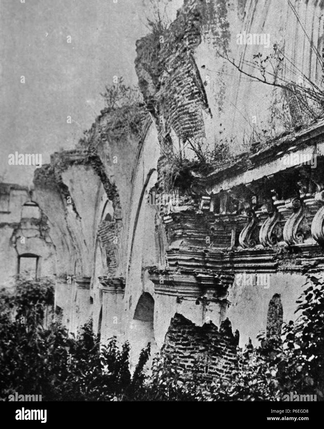 Español: Ruinas de la Iglesia de la Concepción en La Antigua Guatemala en 1897. 1897 11 Concepcion 1897 Foto de stock