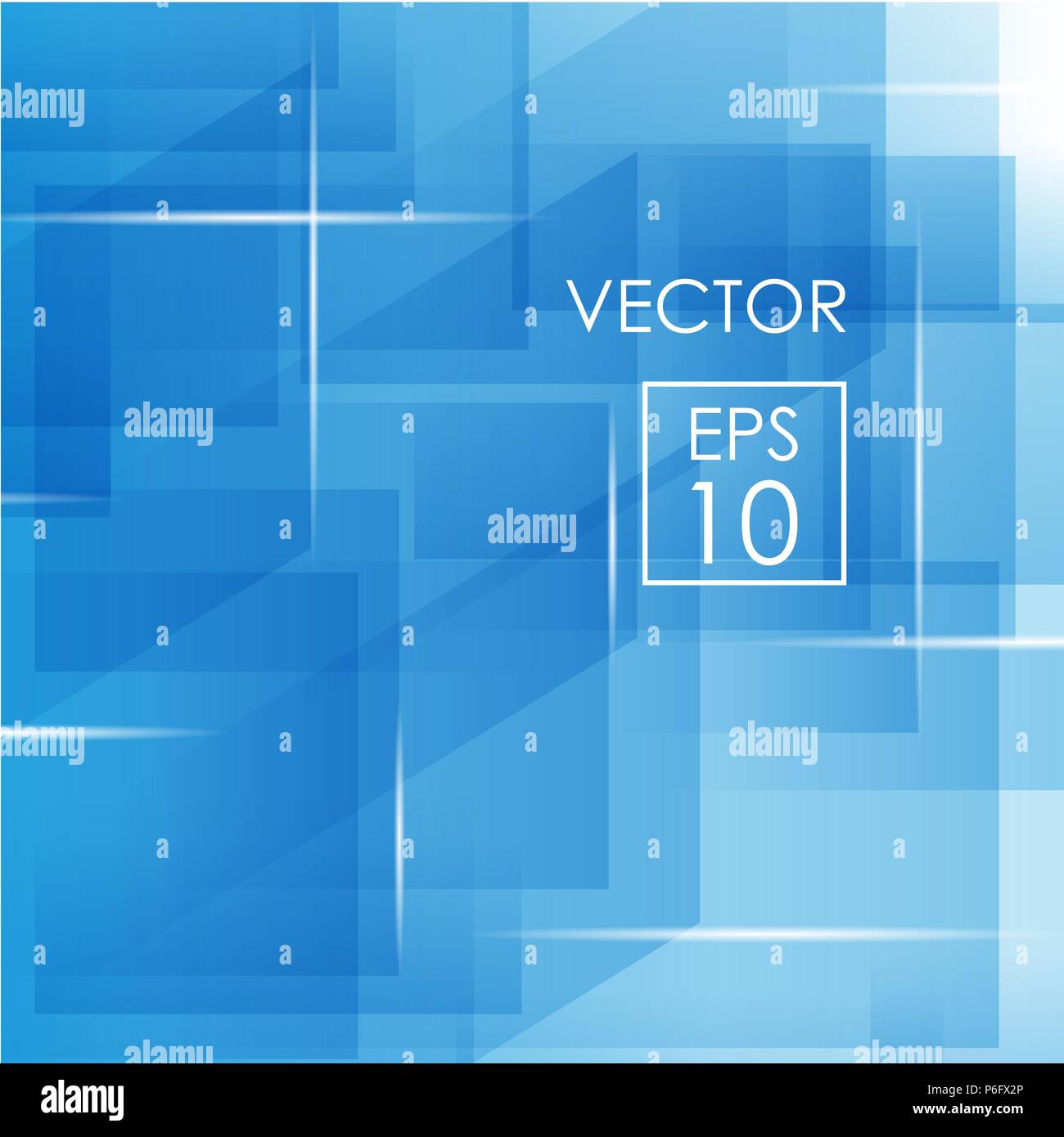 Fondo azul con rectángulos y cuadrados Ilustración del Vector