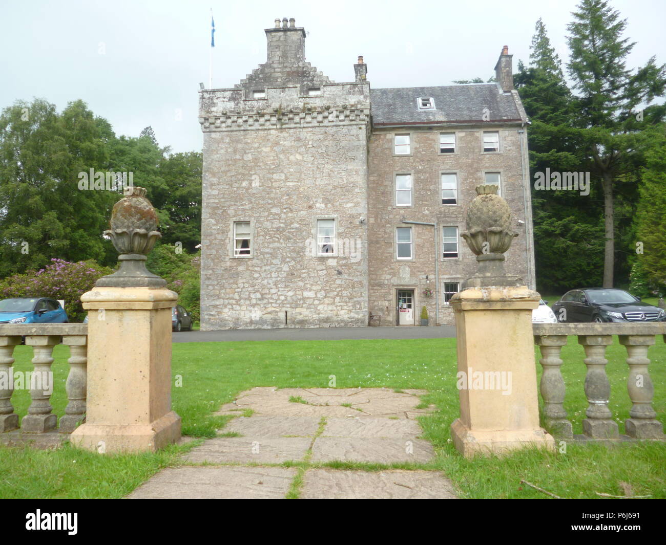 Castillo Culcruech, Escocia Foto de stock