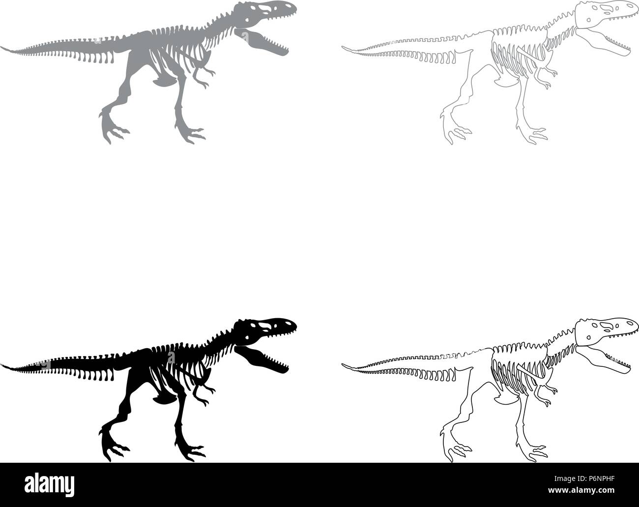esqueleto de dinossauro t rex ícone ilustração de cor preta estilo simples  imagem simples 5200267 Vetor no Vecteezy