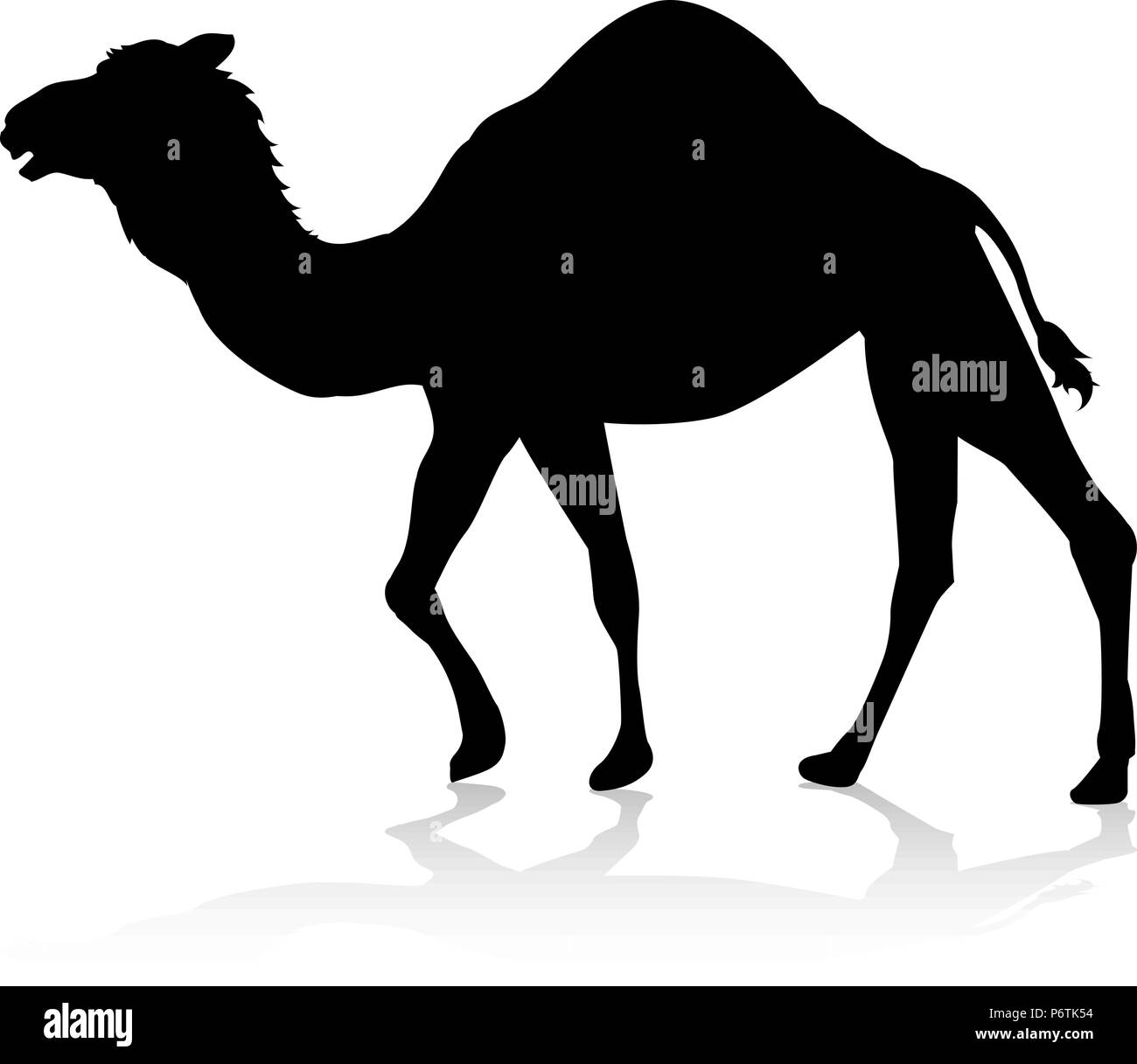 Camello silueta Animal Ilustración del Vector