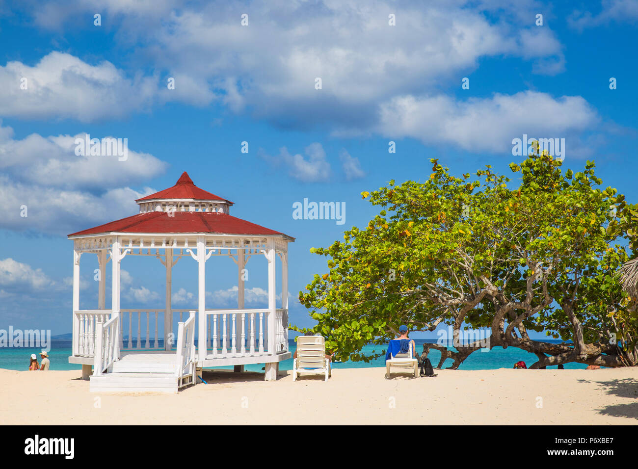 Cuba, la provincia de Holguín, Mirador en Playa Pesquero Foto de stock