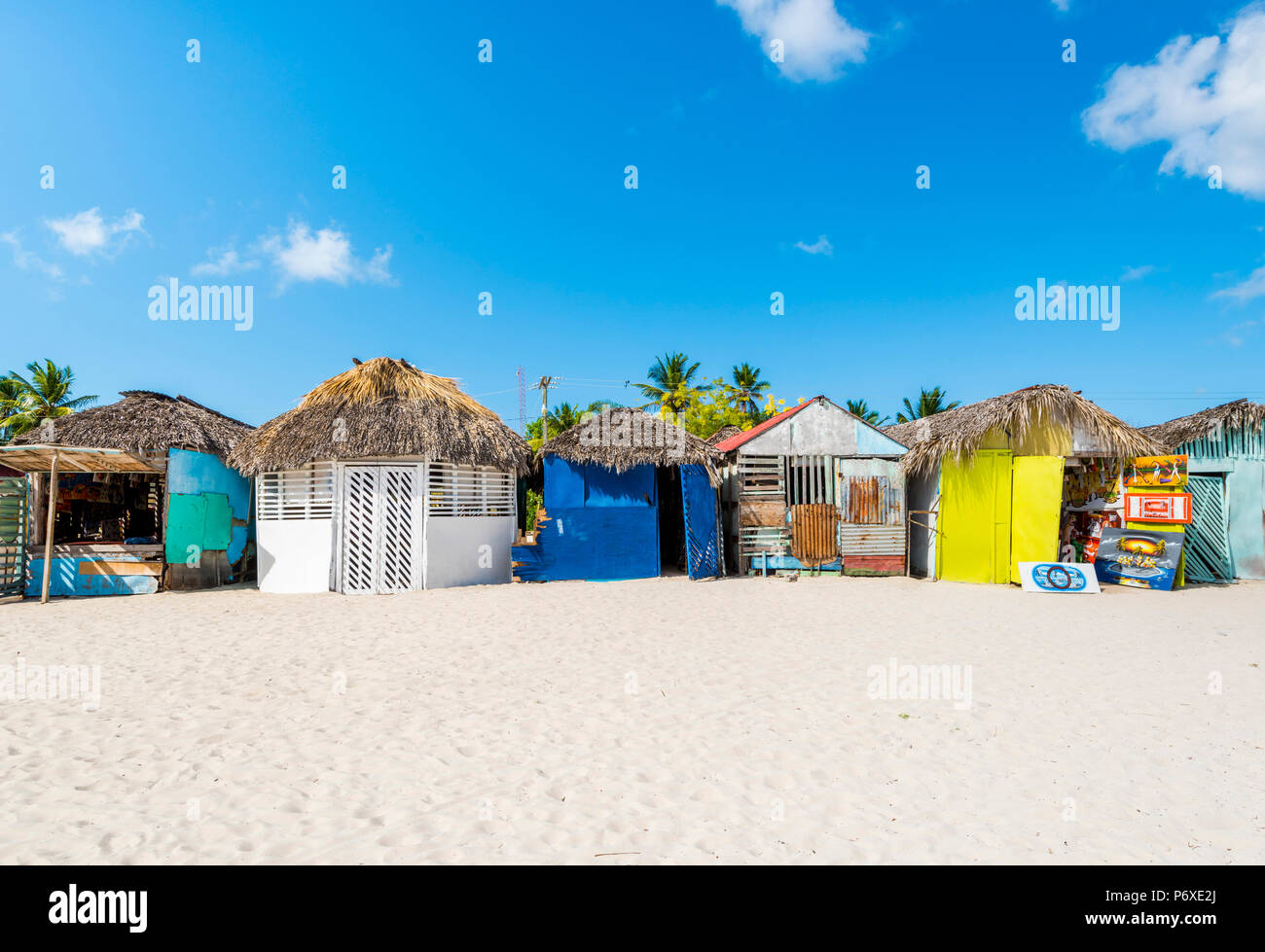 Mano Juan, Isla Saona, East National Park (Parque Nacional del Este), en la República Dominicana, Mar Caribe. Foto de stock