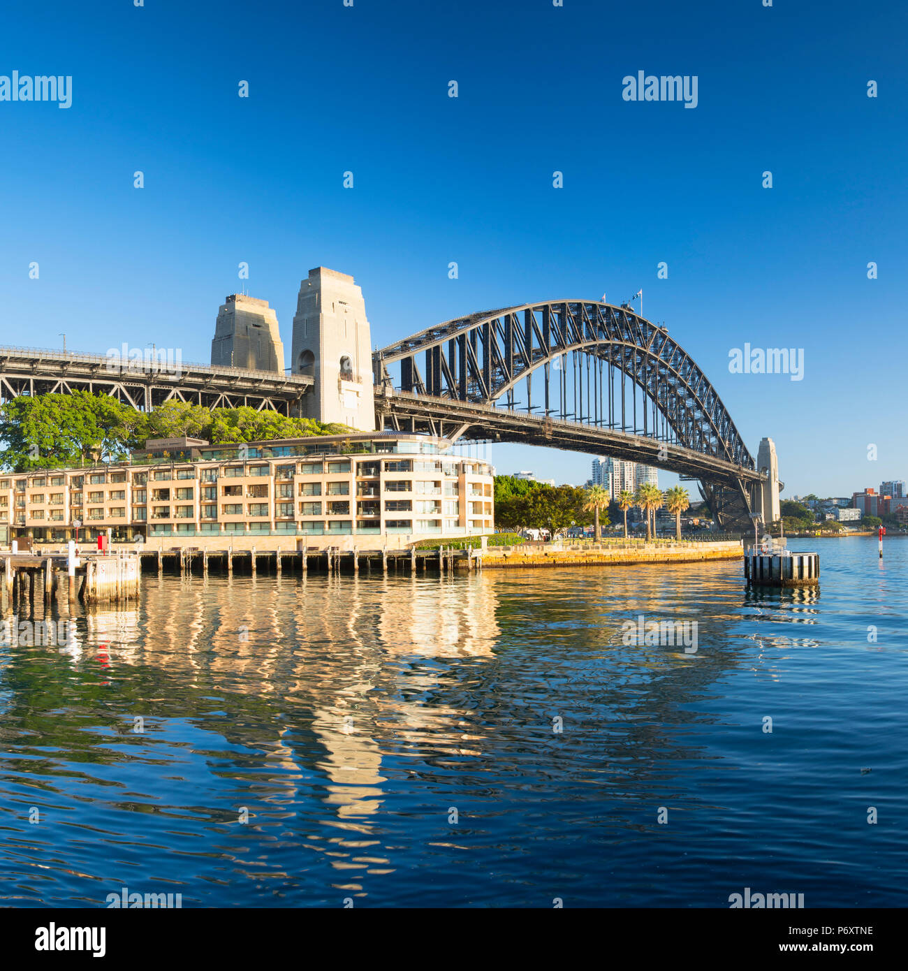 El Puente del Puerto de Sydney, Sydney, New South Wales, Australia Foto de stock