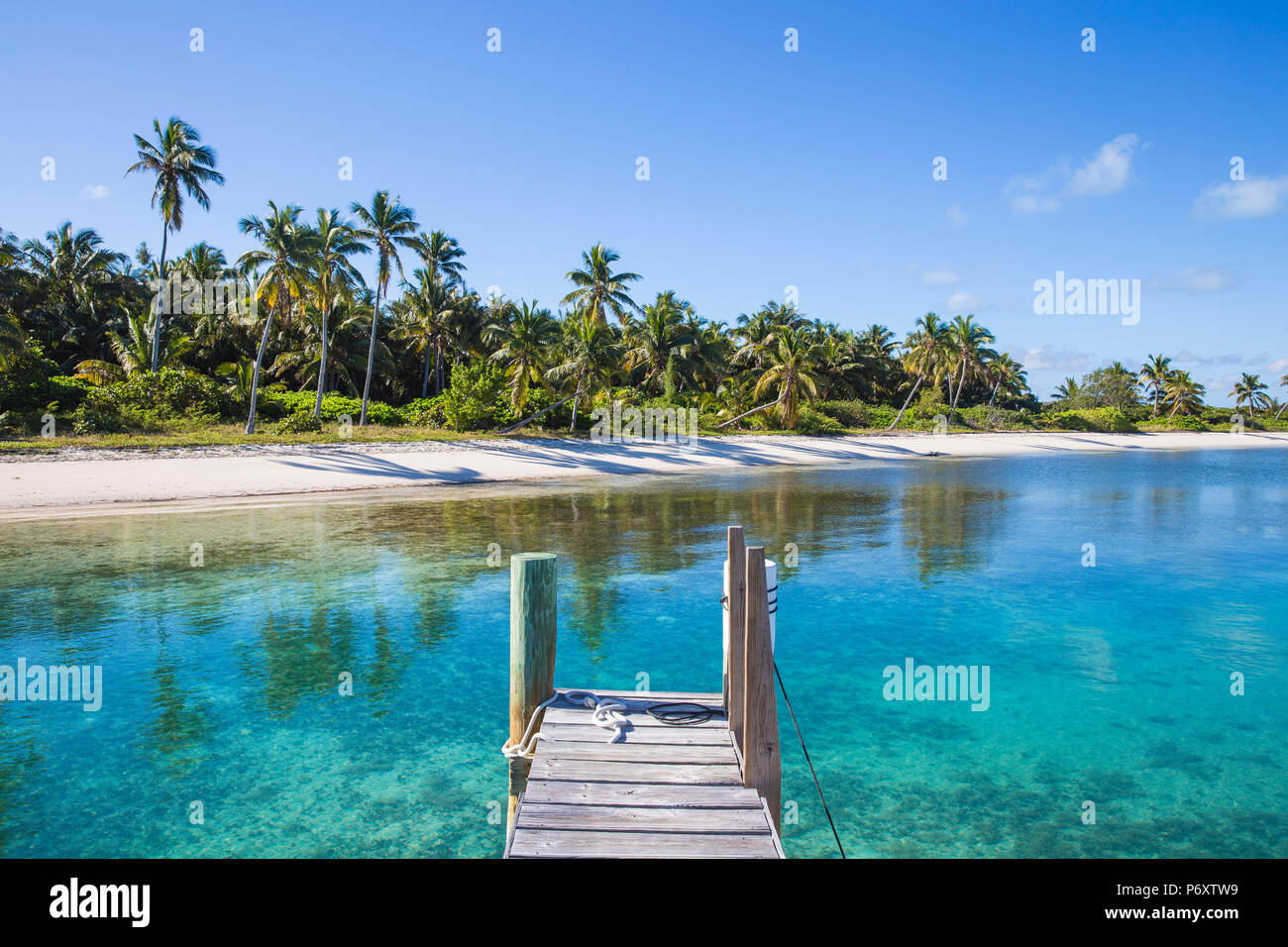 Las Bahamas, Las Islas Ábaco, Elbow Cay, playa Tihiti Foto de stock