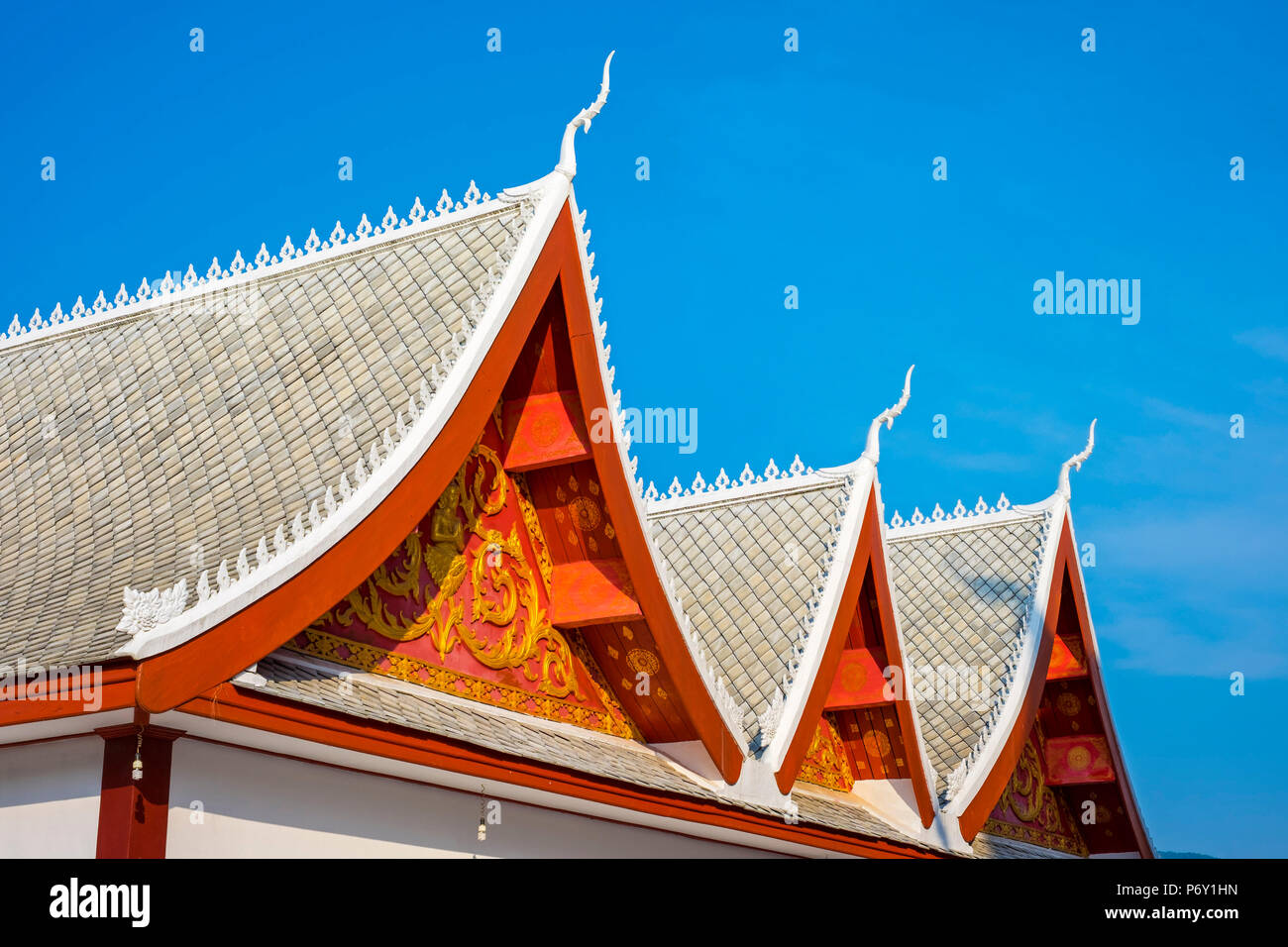 Wat Nong Sihkounmuang templo budista, en Luang Prabang, Laos, Provincia Louangphabang Foto de stock