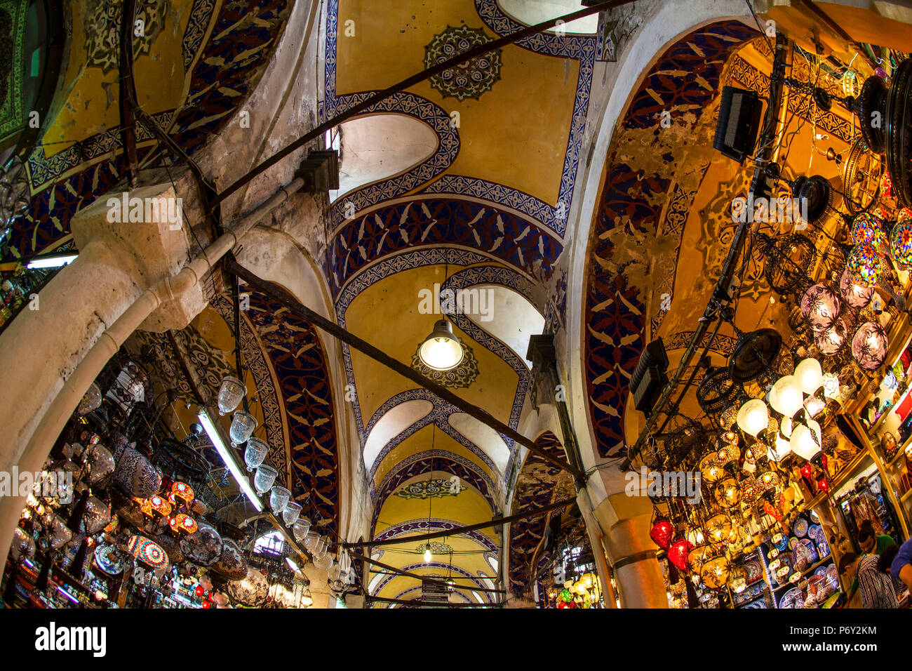 El Gran Bazar de Estambul, Turquía Foto de stock