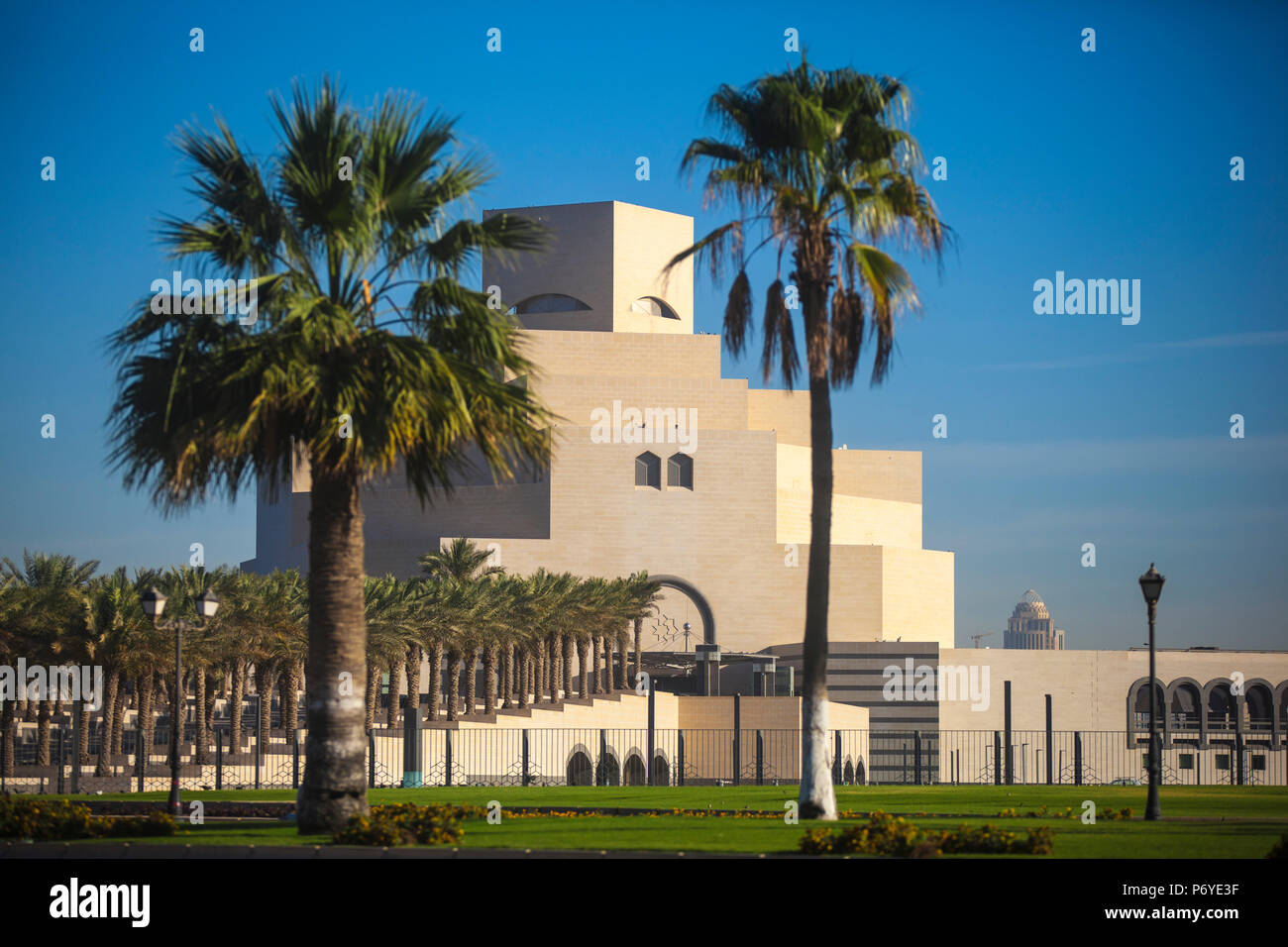 En Doha, Qatar, el Museo de Arte Islámico Foto de stock
