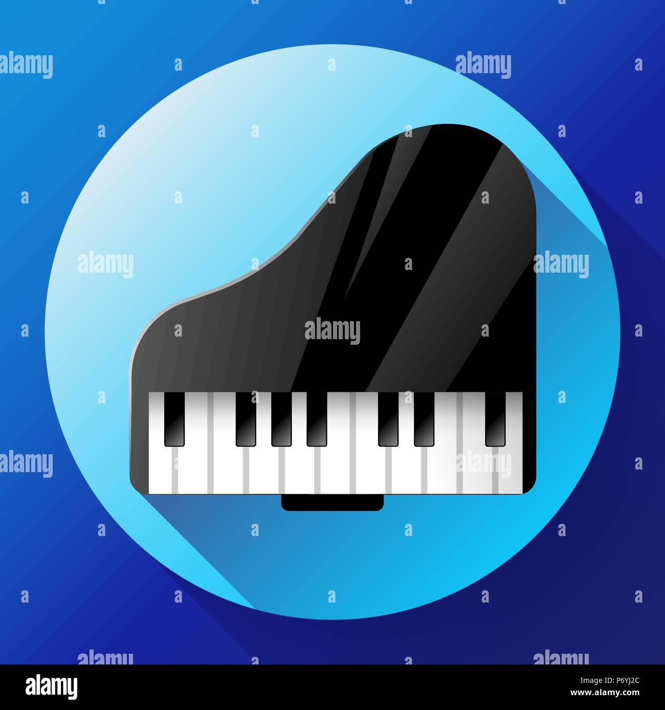 Icono de Piano - un símbolo de la música clásica. Concierto de música de  cámara Imagen Vector de stock - Alamy