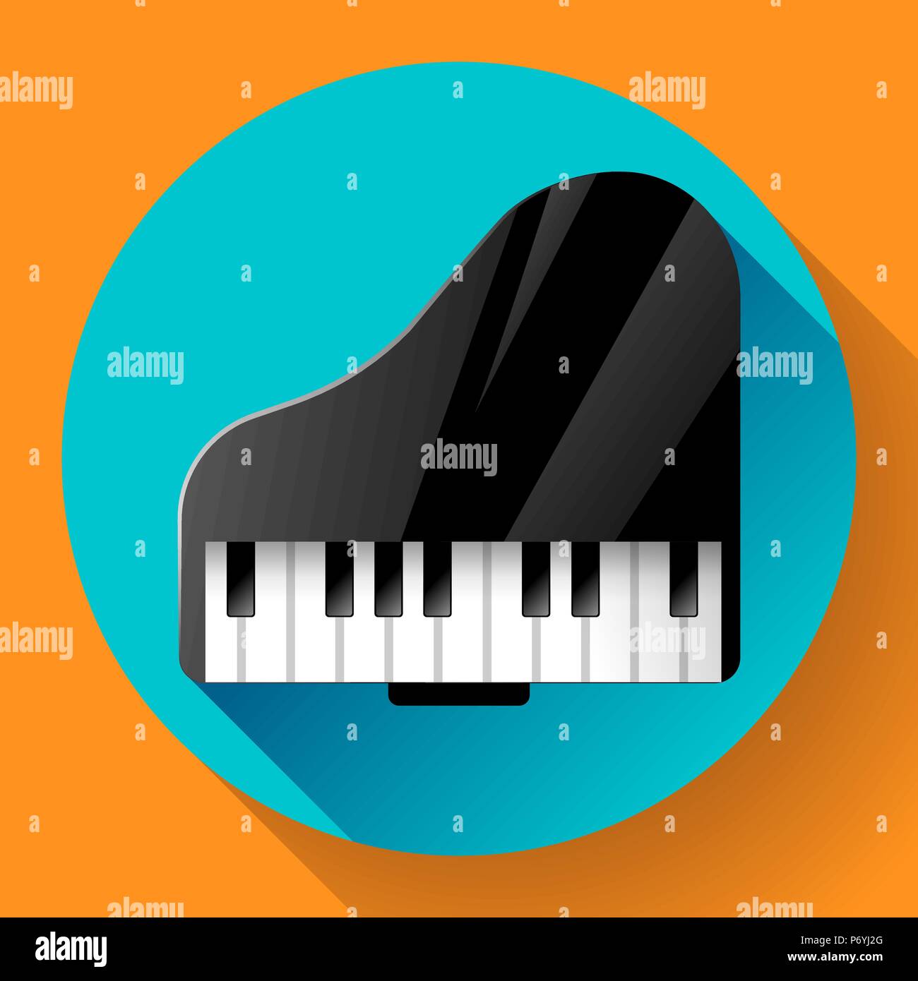 Icono de Piano - un símbolo de la música clásica. Concierto de música de  cámara Imagen Vector de stock - Alamy