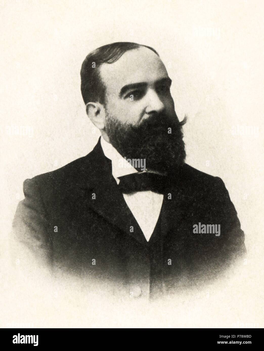 Andrés Martínez Vargas (1861-1948), médico y pediatra barcelonés. Año 1930. Foto de stock