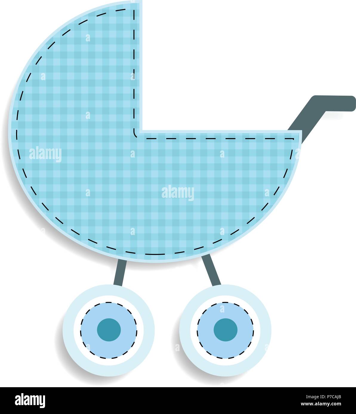 Cochecito para bebé. baby shower Ilustración del cochecito Cochecito para bebé. baby shower Ilustración del cochecito