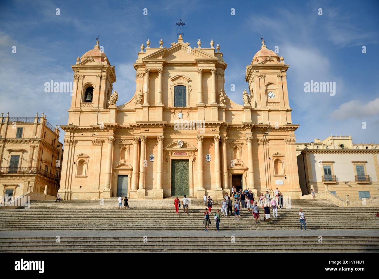 Basílica Minore di San Nicolò, Noto, Siracusa, Sicilia, Italia Provincia Foto de stock