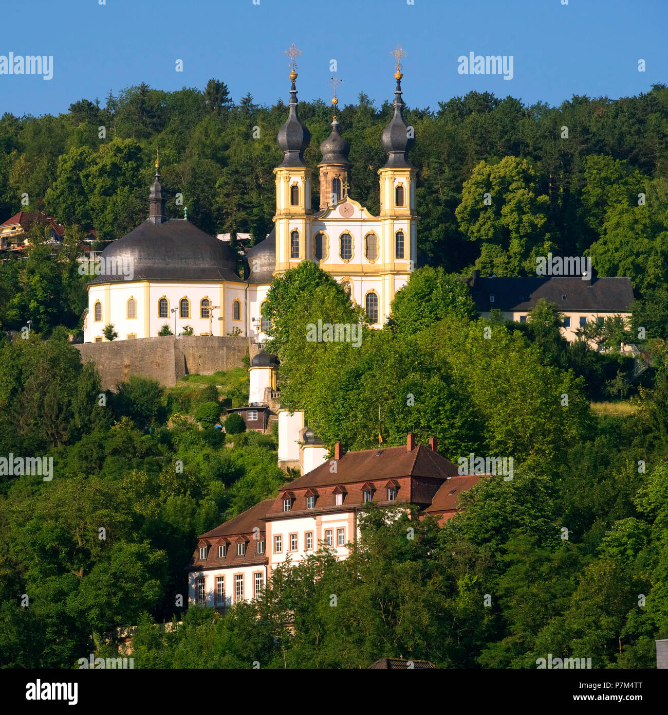 Alemania, Baviera, Superior de la región de Franconia, Würzburg, lugar de peregrinación, la Capilla de Santa María conocida como la Käppele Foto de stock