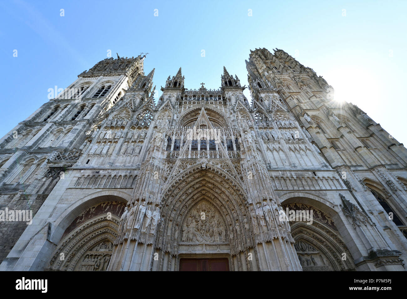 Francia, Seine Maritime, Rouen, la catedral de Notre Dame Foto de stock