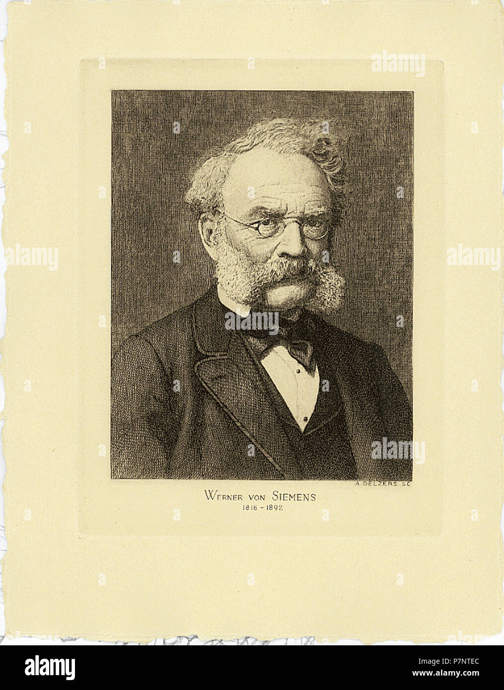 150 ETH-BIB-Siemens, Werner von (1816-1892)-Portrait-Portr 00942 Foto de stock
