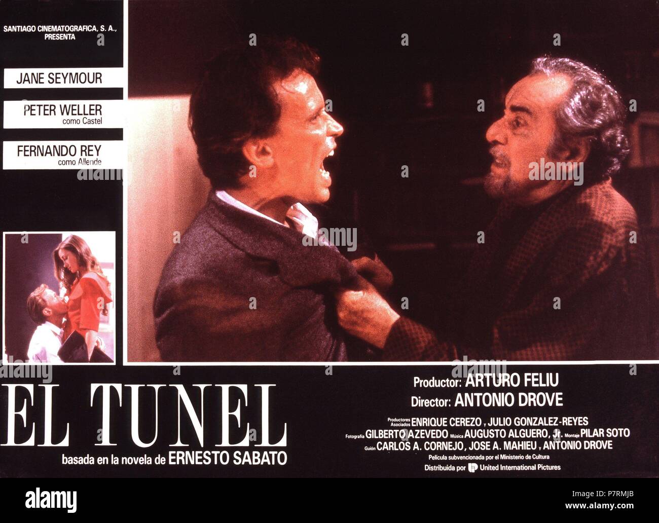PELICULA : EL TUNEL , 1987. BASADA EN LA NOVELA DE Ernesto Sabato