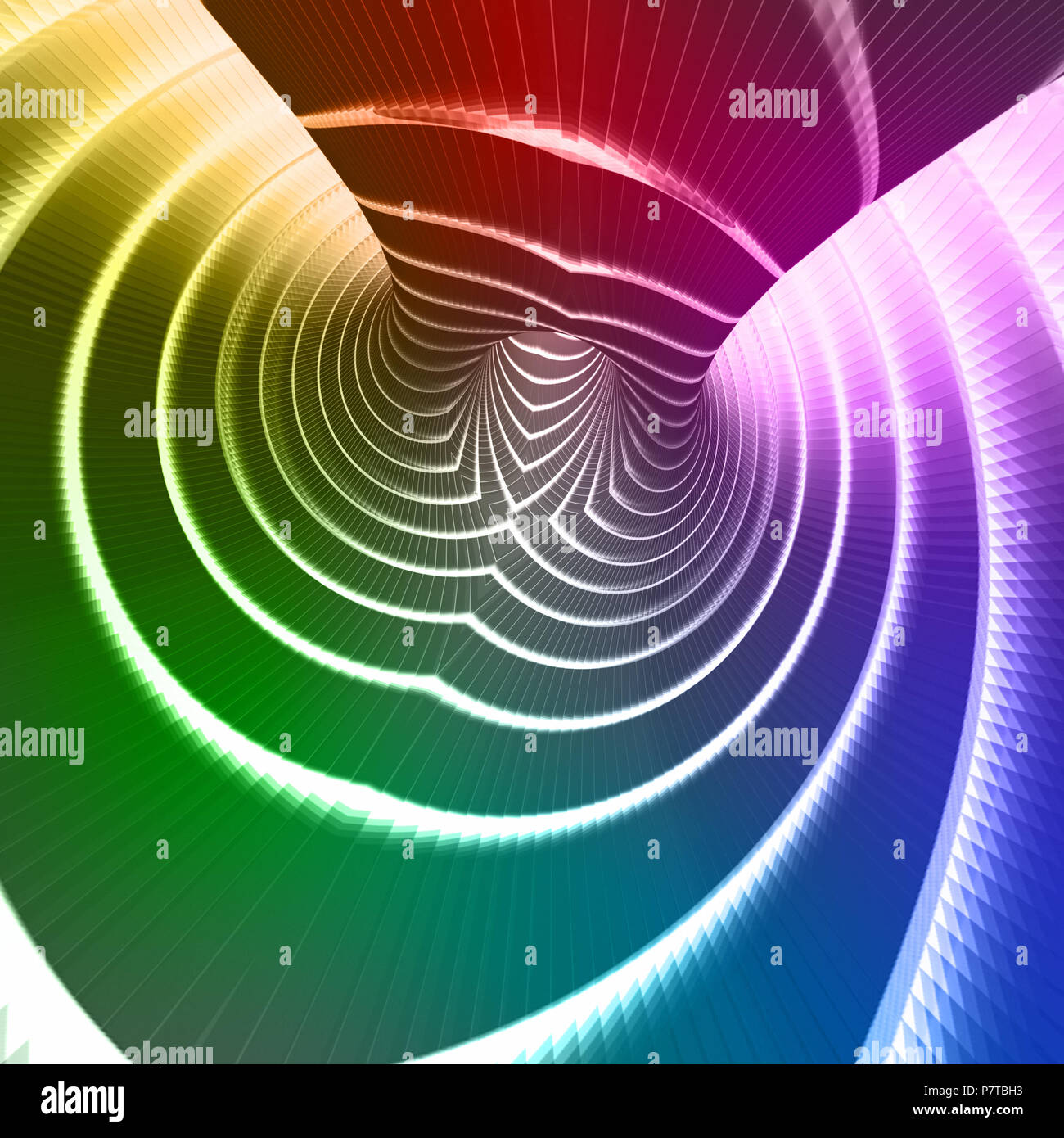 Los colores del arco iris de fondo de tecnología Foto de stock