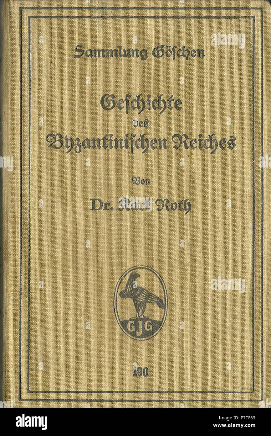 339 Sammlung Göschen Band 190 Roth Byzantinisches Reich Foto de stock
