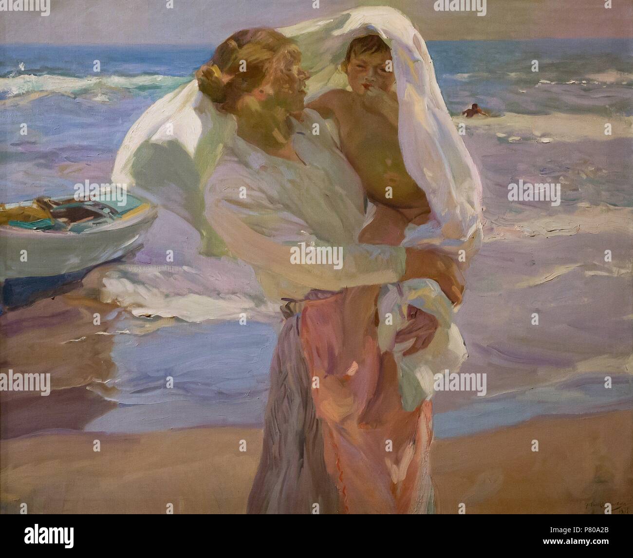 SALIENDO DEL BAÑO, Sorolla, 1915 Fotografía de stock - Alamy