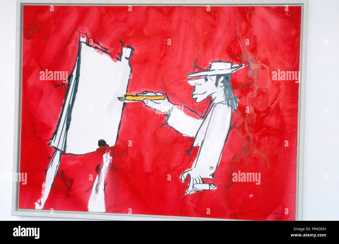 Ausstellung Des Gemaldezyklus Die Zehn Gebote In Der Galerie Hans Mayer En Dusseldorf Alemania 01 Exposicion
