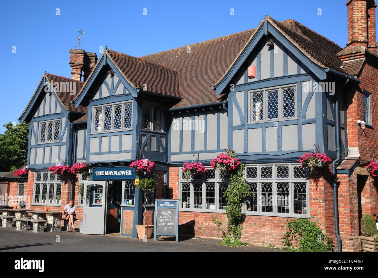 El Mayflower pub Lymington Hampshire UK 2018 Foto de stock