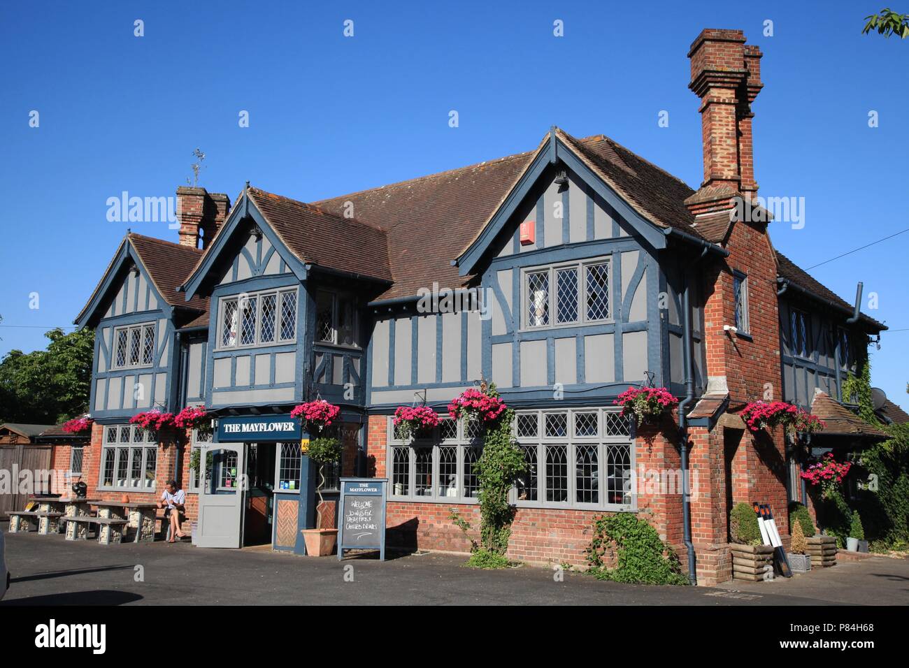 El Mayflower pub Lymington Hampshire UK 2018 Foto de stock