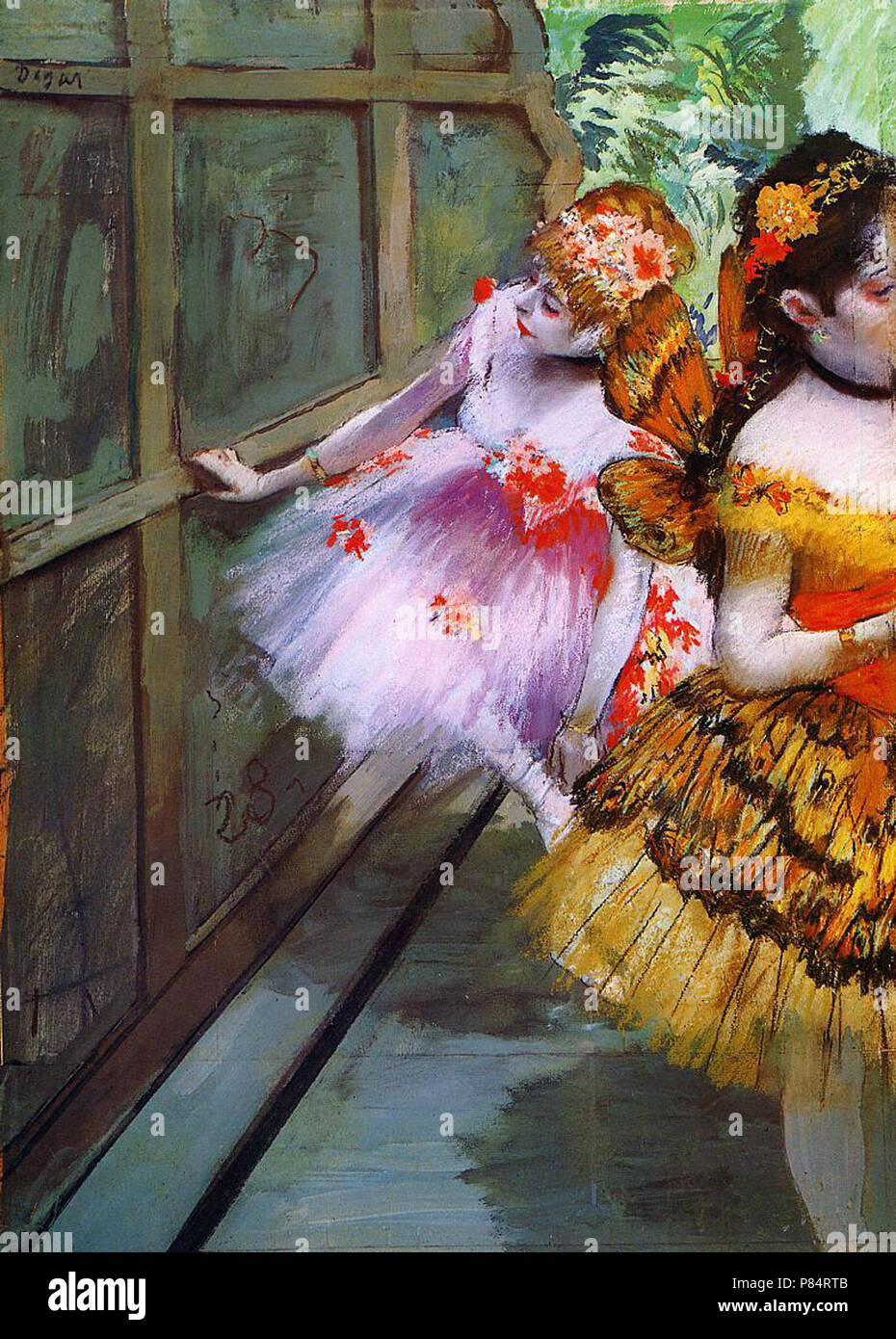 Edgar Degas - bailarines de ballet en trajes de Mariposas 1880 Foto de stock
