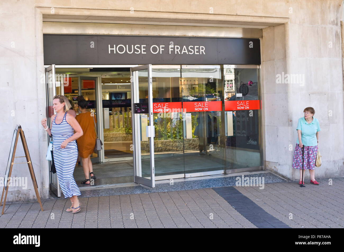 Casa de Fraser department store en Plymouth, Devon, Inglaterra Foto de stock