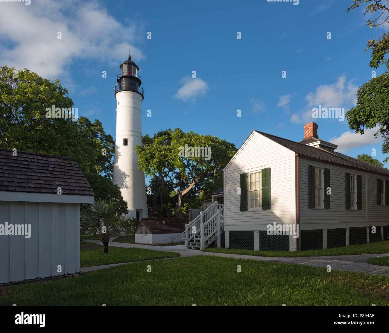 Faro de Key West. El sur de la Florida. 24° 33' 52.16" N, 81° 48' 2,52" W Foto de stock