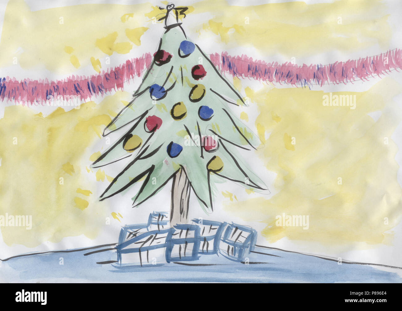 Ilustración del árbol de navidad Foto de stock
