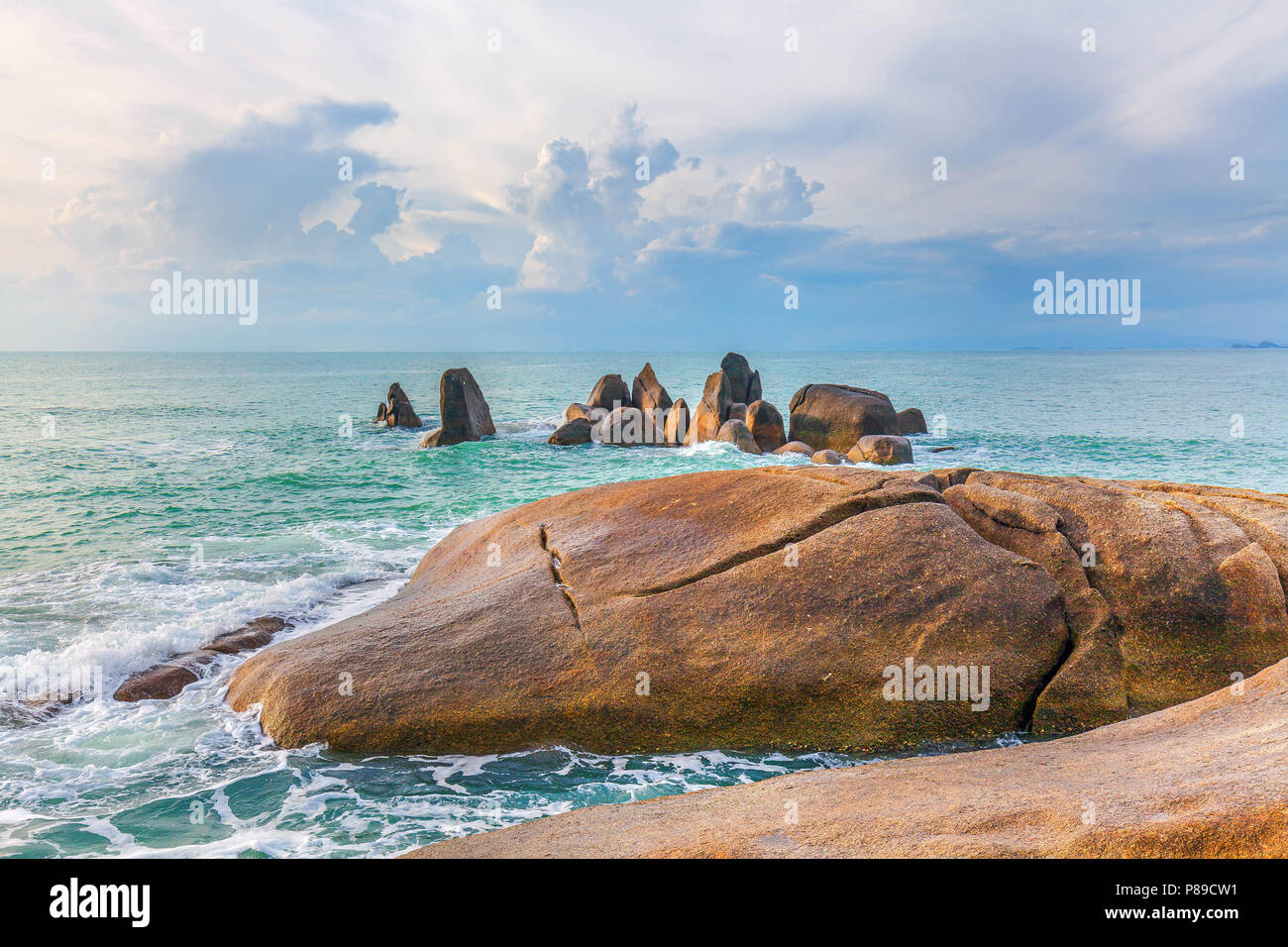 Amanecer en Koh Samui en Tailandia. Foto de stock