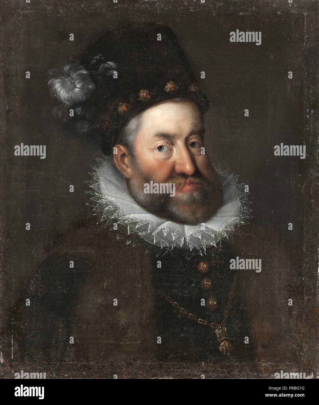 Retrato de Rodolfo II de Austria (15521612), Emperador del Sacro