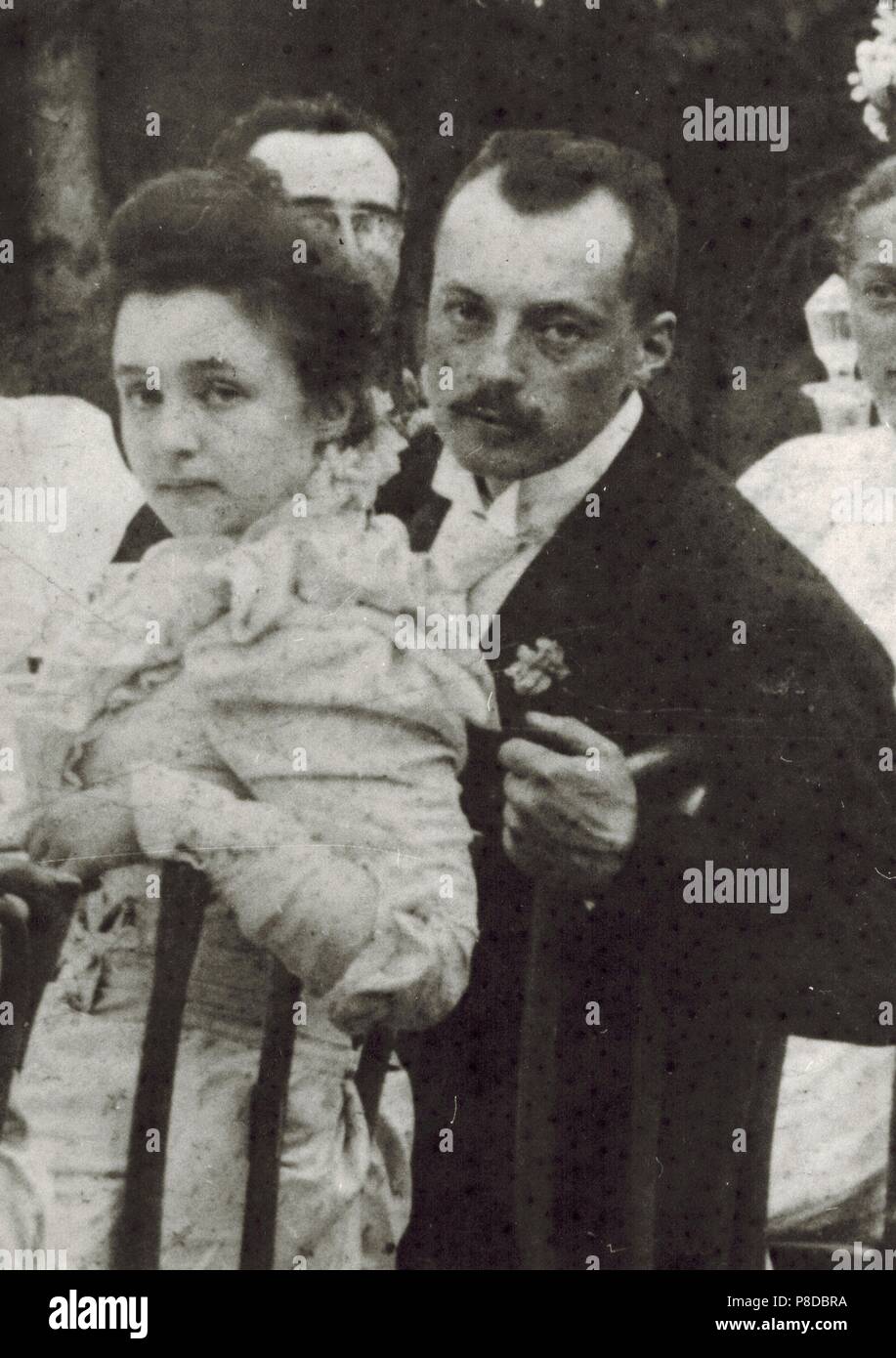 Vladimir Dmitrievich Nabokov y Elena Ivanovna Rukavishnikova. Museo: Museo de Estudios Regionales, Rozhdestveno. Foto de stock