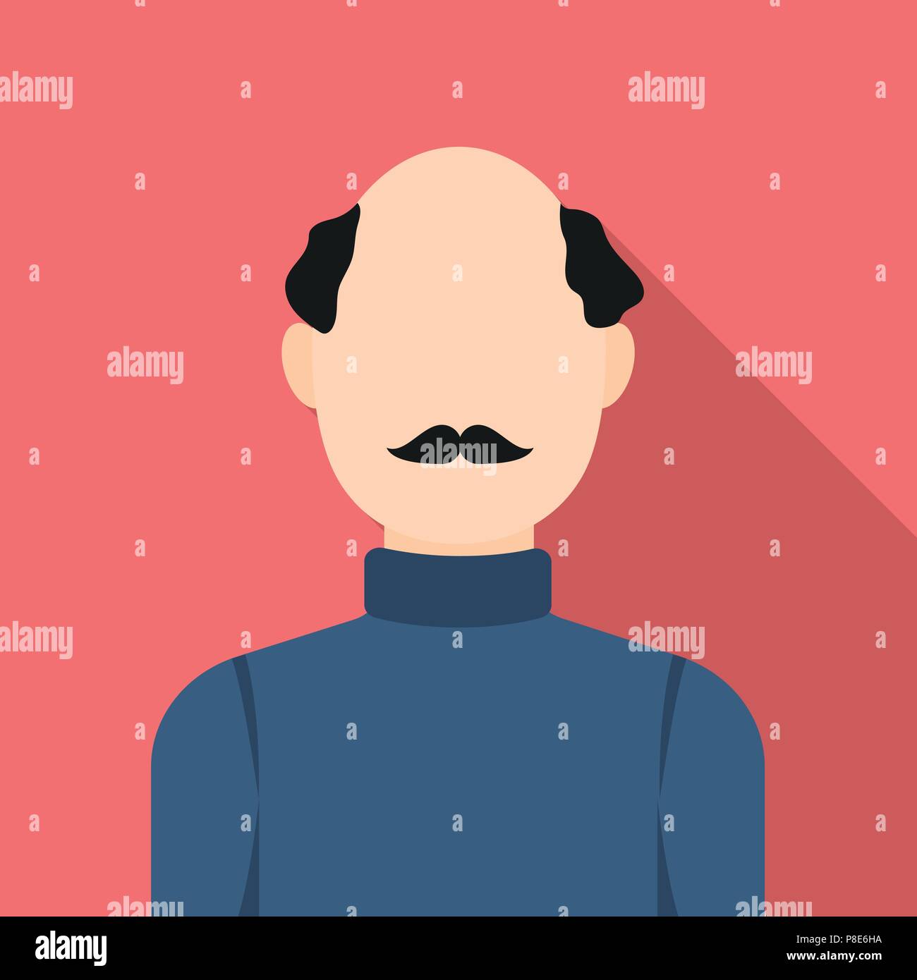 Cuenta,para adultos,avatar,fondo,balding,diseño,elemento de  carácter,expresión,cara,planas,foro,gris,secador,jefe,humano,icono,ilustración,aislado,logotipo,hombre,masculino,madura,bigote,multicolores,red,la  gente,persona,perfil,camiseta,hombros,firmar 