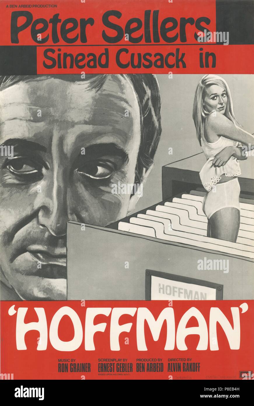 Hoffman (1970) información sobre la producción de póster de película Fecha: 1970 Foto de stock