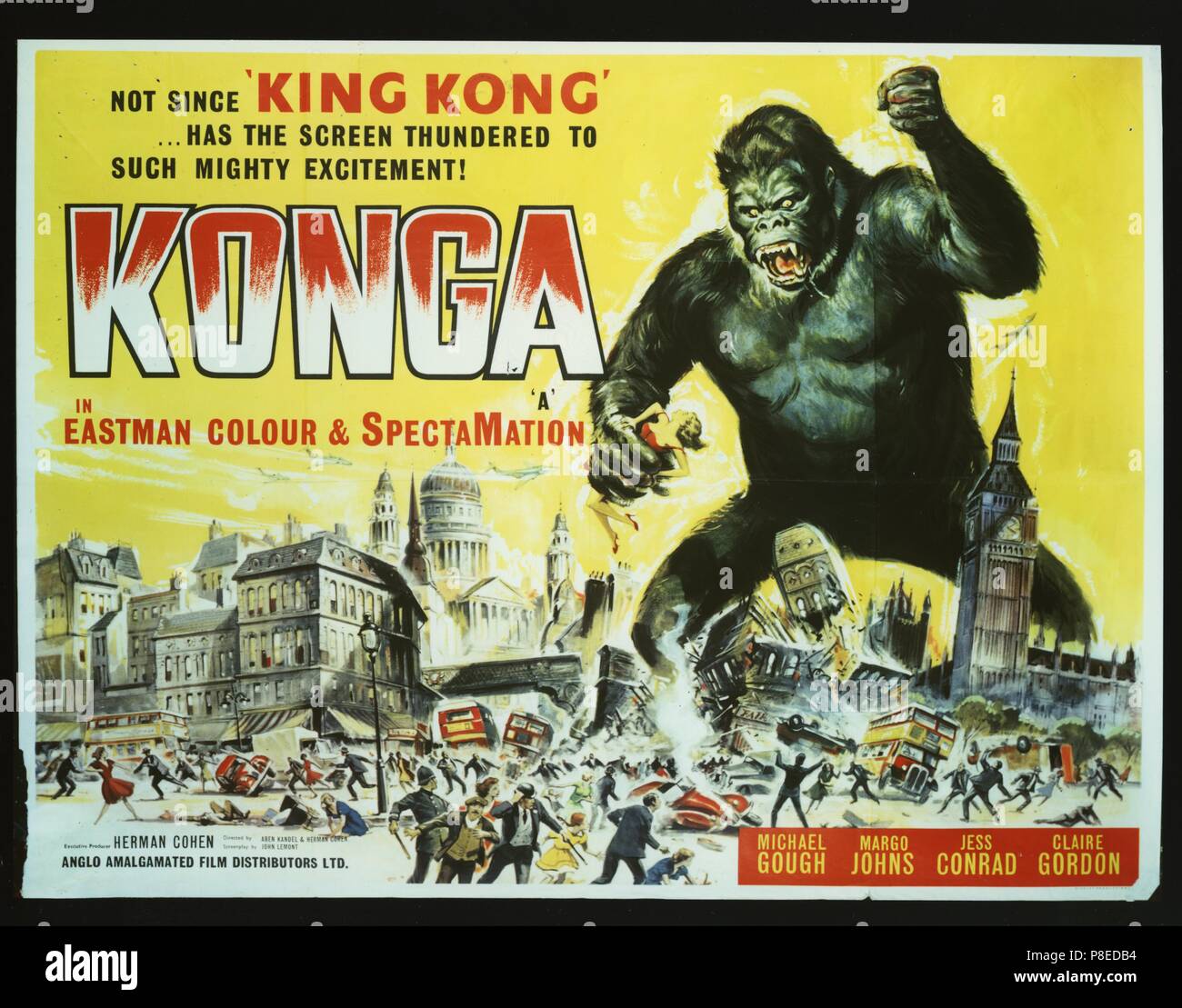 Konga Información Publicitaria (1961), Film Poster Fecha: 1961 Foto de stock