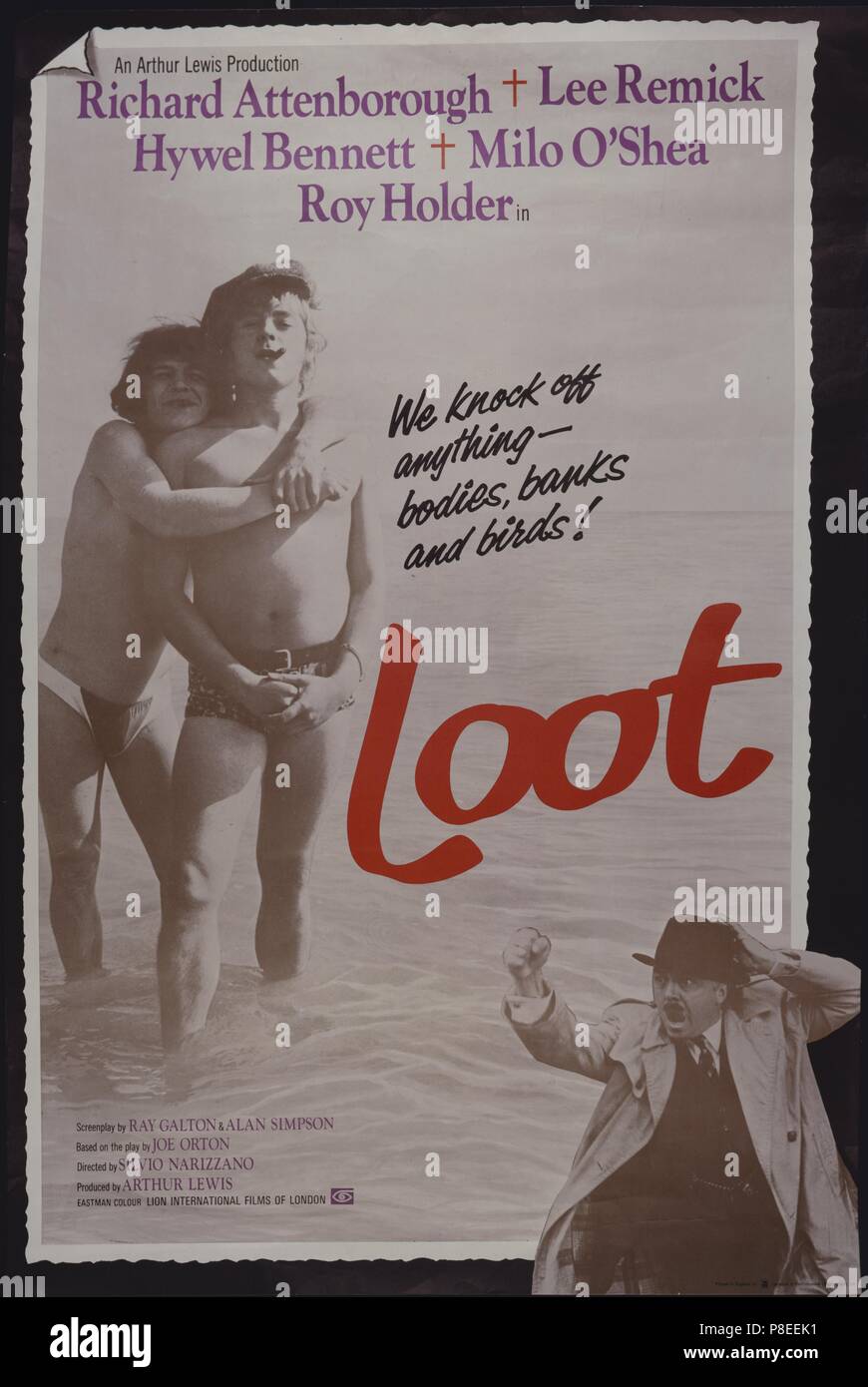 Botín (1970) Publicidad información, póster de película, Fecha: 1970 Foto de stock