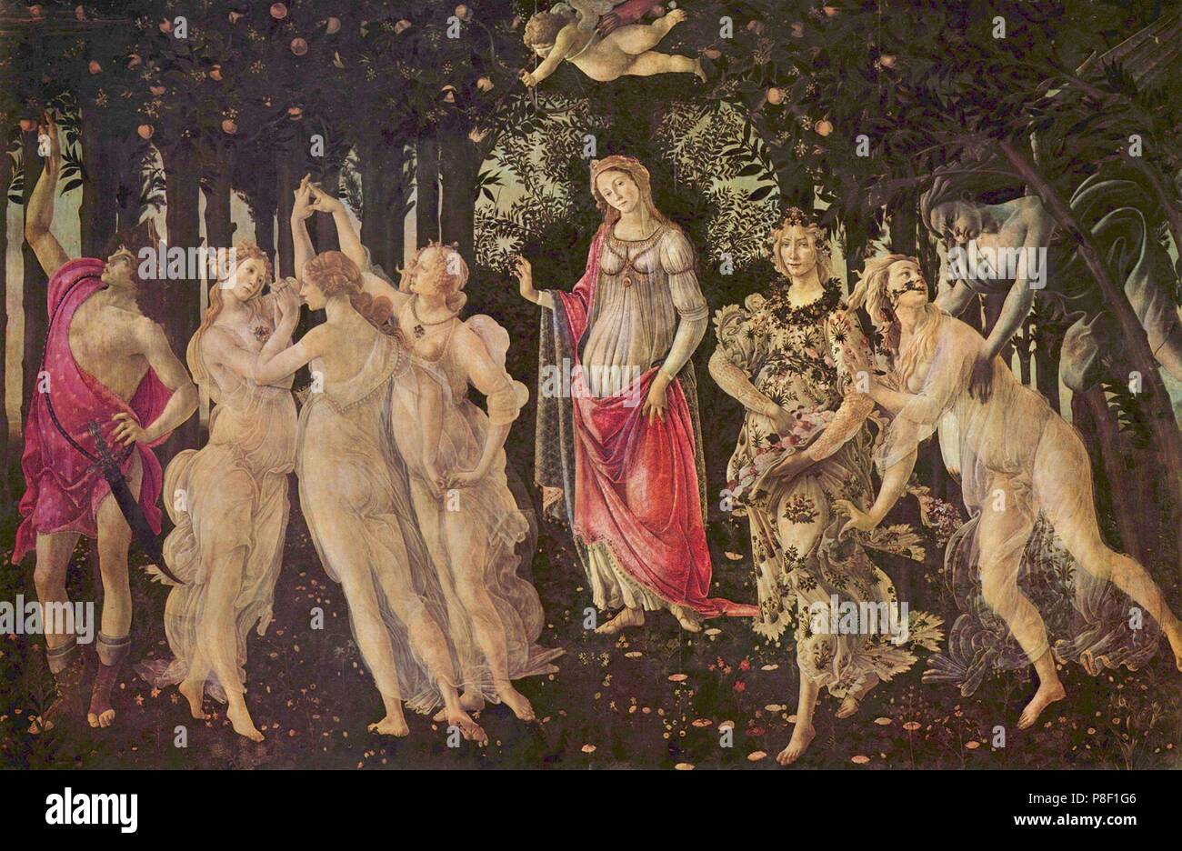 Alegoría de Primavera (primavera). Museo: Galleria degli Uffizi, Florencia. Foto de stock