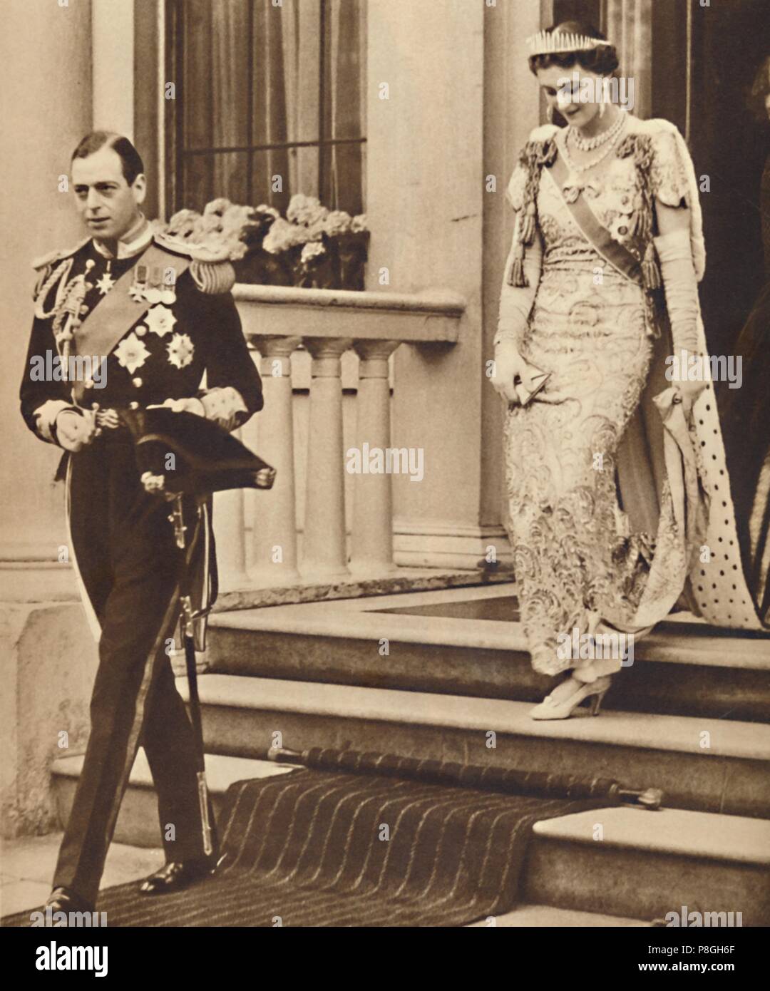 "El Duque y la duquesa de Kent", el 12 de mayo de 1937. Creador: Desconocido. Foto de stock