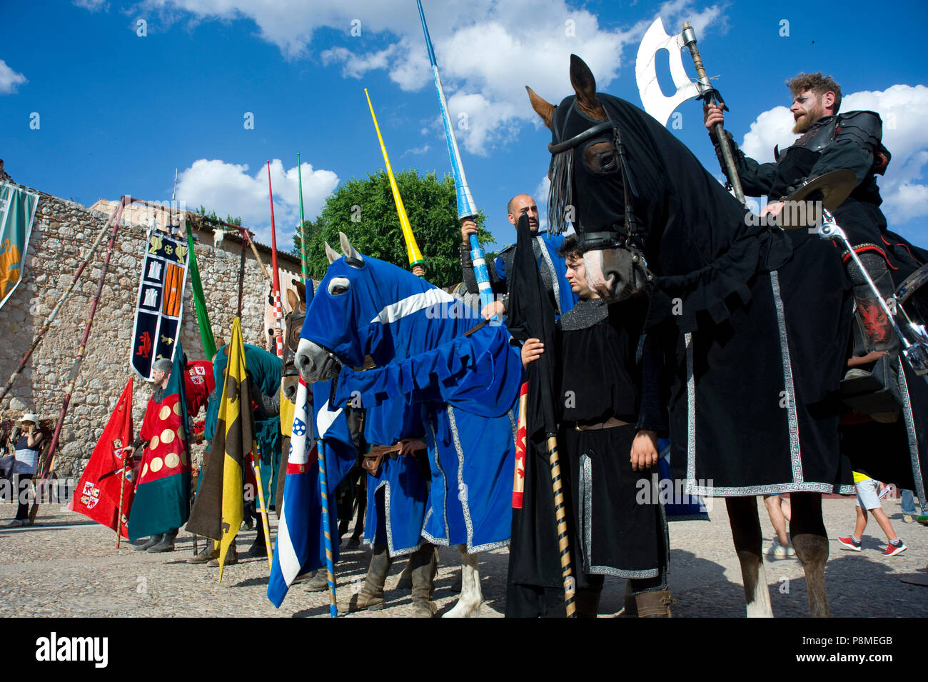 Festival Medieval de Hita, Guadalajara, España. A partir del 7 de julio de 2018. Foto de stock